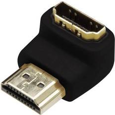 One Connector Cables Digitus HDMI-HDMI M-F Angled Adapter