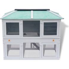 vidaXL 170344 Rabbit Cage 2 Floors