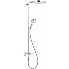 Shower Sets Hansgrohe Raindance Select S 240 2jet Shower Pipe (27129400) Chrome, White