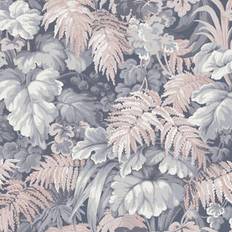 Cole & Son Tapete Royal Fernery v. Slate Blue Blush Pink violet/lilas