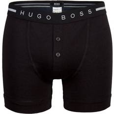 Hugo boss original HUGO BOSS Ribbed Cotton Button Fly Trunk - Black