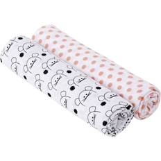 Lässig Babynest & tepper Lässig Muslin Swaddle & Burp Blanket Little Chums Mouse