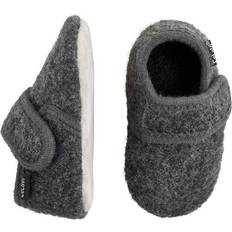 Wolle Kinderschuhe CeLaVi Baby Wool Shoes - Deep Stone Grey