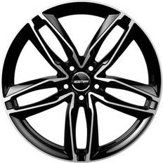 21" Bilfälgar GMP Atom Black Polished 10x21 5/112 ET19 Nav66.5