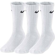 Cushioned Training Crew Socks 3 - pack  - White/black