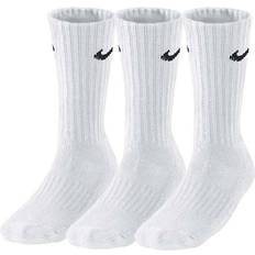 NIKE Cushioned Training Crew Socks 3 - pack - White/black