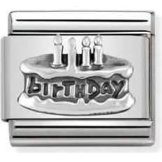 Nomination Composable Classic Birthday Cake Link Charm - Silver