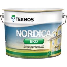 Teknos Träfärger Målarfärg Teknos Nordica EKO Träfärg Vit 9L