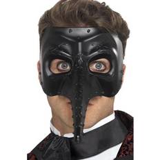 Sorte Halvdækkende masker Kostumer Smiffys Venetiansk Capitano Maske