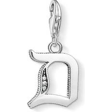 Thomas sabo berlock bokstav Thomas Sabo Charm Club Letter D Charm - Silver/White