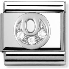Composable Classic Link Letter O Charm - Silver/Transparent