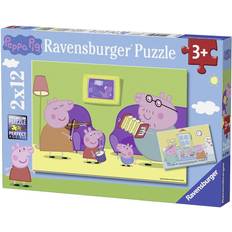 Plastic Klassieke Legpuzzels Ravensburger Thuis bij Peppa Pig 2x12st