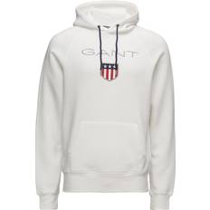 Gant hoodie herr Gant Original Shield Sweat Hoodie - Eggshell