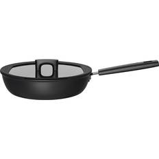 Alluminio Sauteuse Fiskars Hard Face con coperchio 28 cm