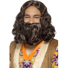 Wigs Smiffys Hippie/Jesus Wig & Beard Set