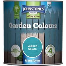 Johnstones Blue Paint Johnstones Woodcare Garden Colours Wood Paint Blue 1L