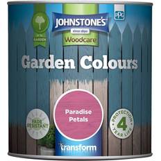Johnstones Woodcare Garden Colours Wood Paint Pink 1L