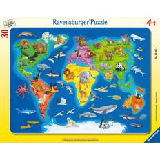 Ravensburger World Map with Animals 30 Pieces