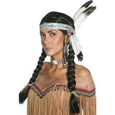 North America Wigs Smiffys Native American Inspired Wig Black