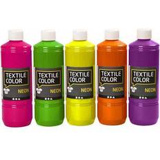 Rosa Tekstilfarger Textile Color Paint Neon 5x500ml