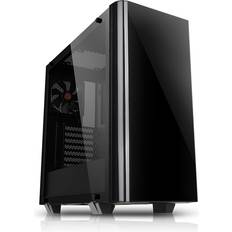 Thermaltake Trasparente Case per Computer Thermaltake Case View 21 Tempered Glass Edition Middle Tower USB 3.0 Finestrato