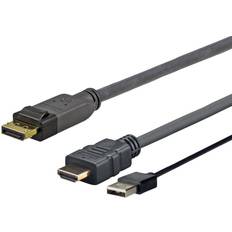 Displayport til hdmi 5meter VivoLink DisplayPort-HDMI USB A 5m