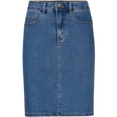 Vero Moda Skirts Vero Moda HW Denim Pencil Skirt - Blue/Medium Blue Denim