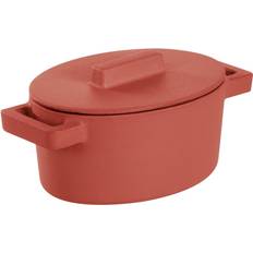 Antiaderente Casseruole Piccole Sambonet Terra.Cotto Oval con coperchio 0.45 L