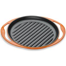 Le Creuset Metal Utensil Safe Grilling Pans Le Creuset Volcanic Signature Cast Iron Round Skinny 25 cm