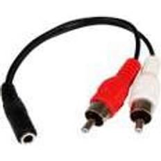 StarTech 2RCA-3.5mm M-F 0.5ft