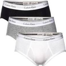 Calvin Klein Icon Cotton Strech Briefs 3-pack - Grey Heather/White/Black