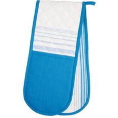 Pot Holders KitchenCraft Jacquard Stripe Double Pot Holders Blue (90x20cm)