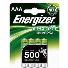 AAA (LR03) - Batterie standard rechargeable Batteries et Chargeurs Energizer Piles rechargeables universelles 500 mAh AAA HR03 4 unités