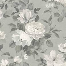 Boråstapeter Blumen Tapete Peony von Boras 7226 gris