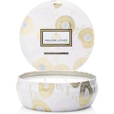 Métal Bougeoirs, Bougies & Parfums d'Ambiance Voluspa Panjore Lychee 3 Wick Tin Bougie Parfumée 340g