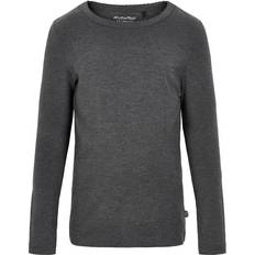 Bambus T-shirts Børnetøj Minymo Bamboo Bluse - Dark Grey Melange (4919-121)