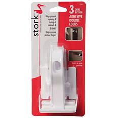 Stork Adhesive Double Locks 3pcs