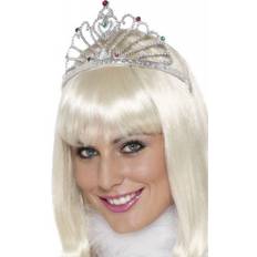 Smiffys Fan Design Tiara Silver