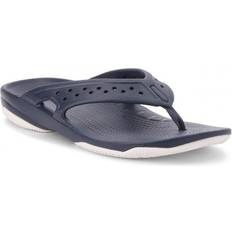 Herre - Hvite Flip-Flops Crocs Swiftwater Deck Flip - Navy/White