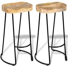 vidaXL 244010 2-pack Bar Stool 76cm