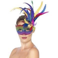 Multicolour Eye Masks Fancy Dress Smiffys Carnival Eyemask