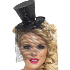 Smiffys Fever Mini Top Hat Black