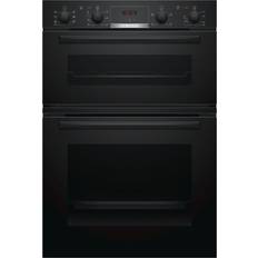 Built in double electric oven black Bosch MBS533BB0B Black