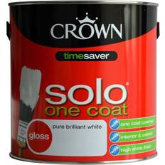 Crown brilliant white Crown Solo One Coat Metal Paint, Wood Paint Brilliant White 2.5L