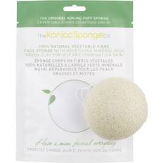 Konjaksvamp The Konjac Sponge Co. Konjac Facial Puff Sponge Green French Clay