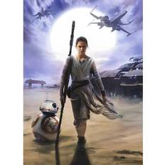 Nero Carte da parati Komar Carta da parati Star Wars Rey