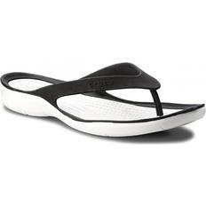 Crocs White Flip-Flops Crocs Swiftwater Flip - Black/White