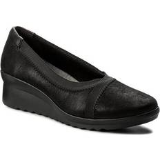Clarks Black Ballerinas Clarks Caddell Dash - Black Synthetic