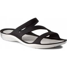 Damen - Slip-on Sandalen Crocs Swiftwater Sandal - Black/White