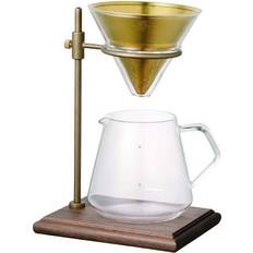 Acero inoxidable Coladores Kinto Handfilter Kaffee Set Gold 4 Tassen